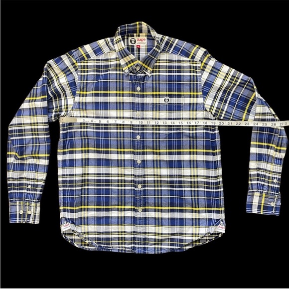 Bathing Ape Flannel Button Down Shirt (M) - Picture 5 of 15